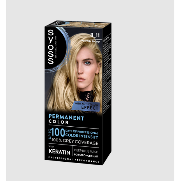 Syoss Color Vopsea Par 8-11 Blond Deschis 3/set 36/bax