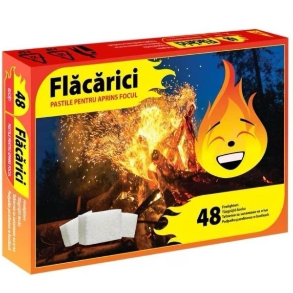 Flacarici Pastile Pentru Aprins Focul 24cut/bax