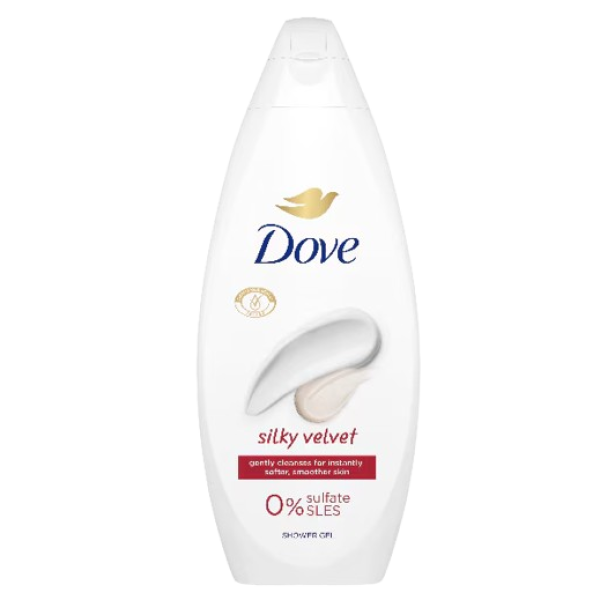 Dove Gel De Dus Silky Velvet 450ml 6buc/set 12/bax