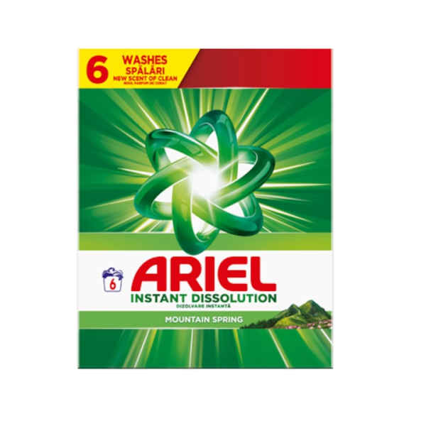 Ariel Detergent Automat Mountain Spring 6spalari 390gr 11/bax