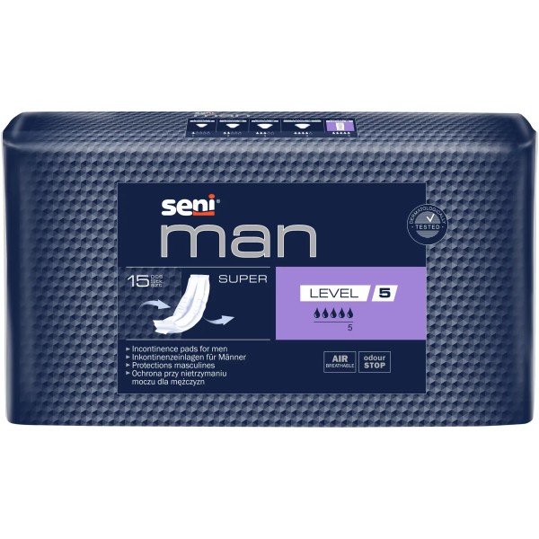 Seni Absorbante Incontinenta Man Super Nr.5 15buc/set 9/bax