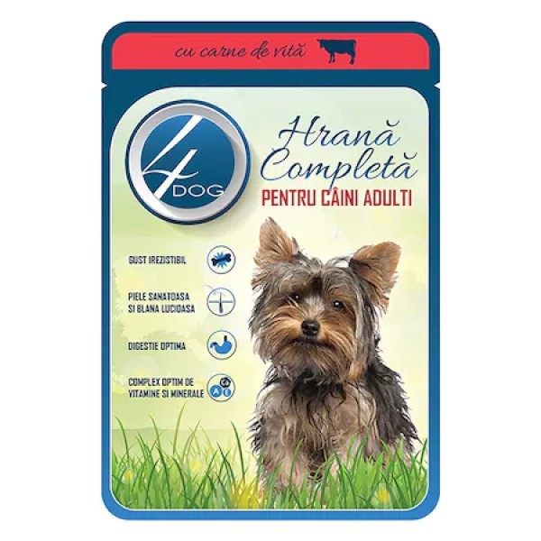 4dog Hrana Umeda Caini Ar. Vita Plic 100gr 24/bax