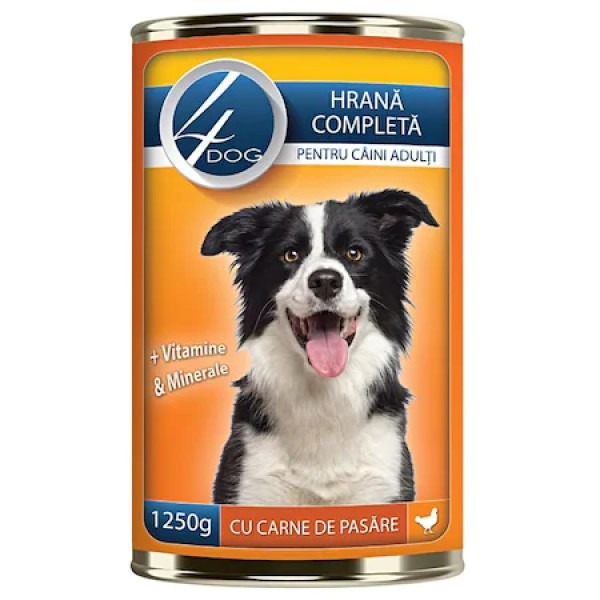 4dog Hrana Umeda Caini Pasare Conserva 1240gr 12/bax