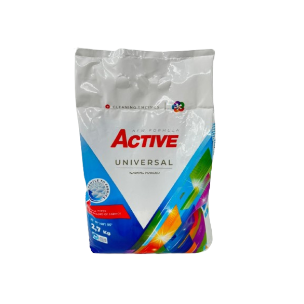 Active Detergent Pudra Universal 36 Spalari 2.7kg 6/bax