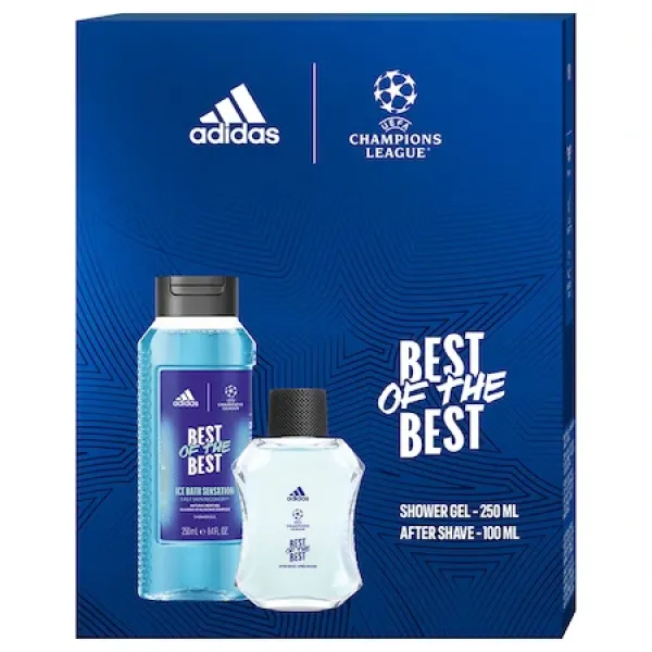 Adidas Set Men Champions Best (after Shave 100ml+gel Dus 250ml) 6/bax