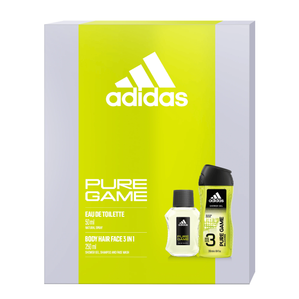 Adidas Set Men Pure Game (eau De Toilette+gel Dus) 6/bax