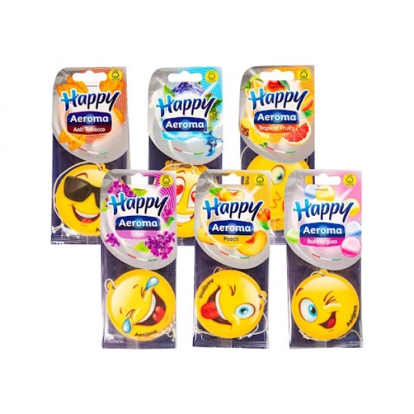 Aeroma Odorizant Auto Happy Dif. Sortimente Aeroma Odorizant Auto Happy Dif. Sortimente
