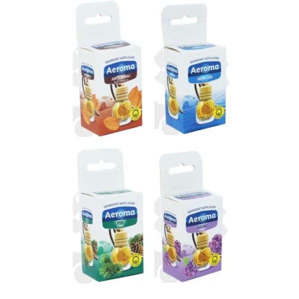 Aeroma Odorizant Auto Lichid Sticla Dif. Sortimente 6ml Aeroma Odorizant Auto Lichid Sticla Dif. Sortimente 6ml
