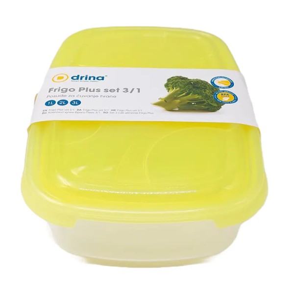 Agora Cutie Alimente Frigo Plus 1l/2l/3l Drept. 3buc/set (10320)
