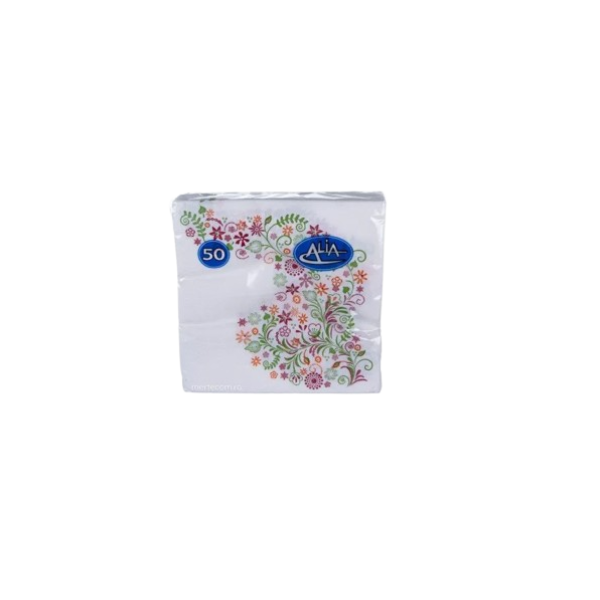 Alia Servetele Masa Flori 2str 33x33cm 50buc 28/bax