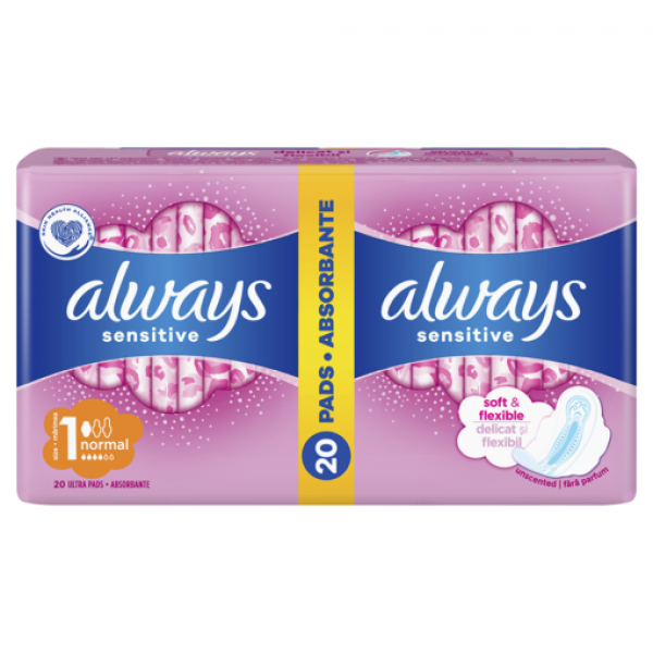Always Absorbante Sensitive Normal 20buc/set 12/bax
