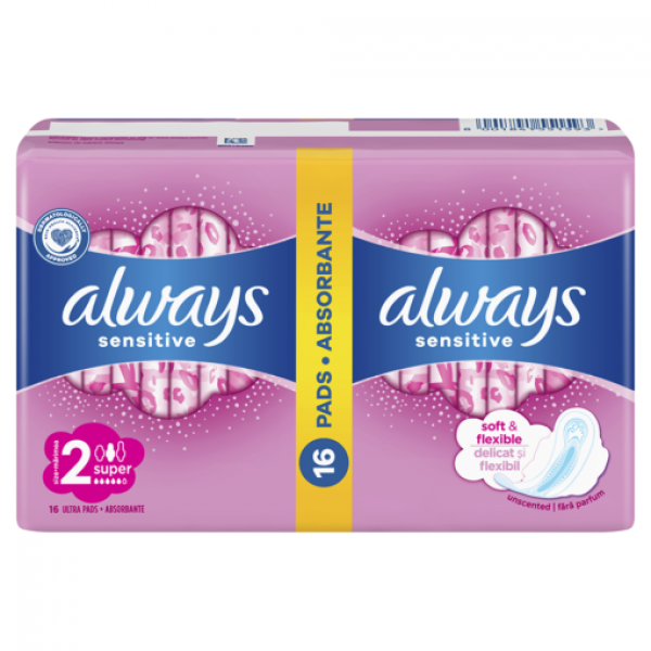 Always Absorbante Sensitive Super Ultra 16buc/set 10/bax