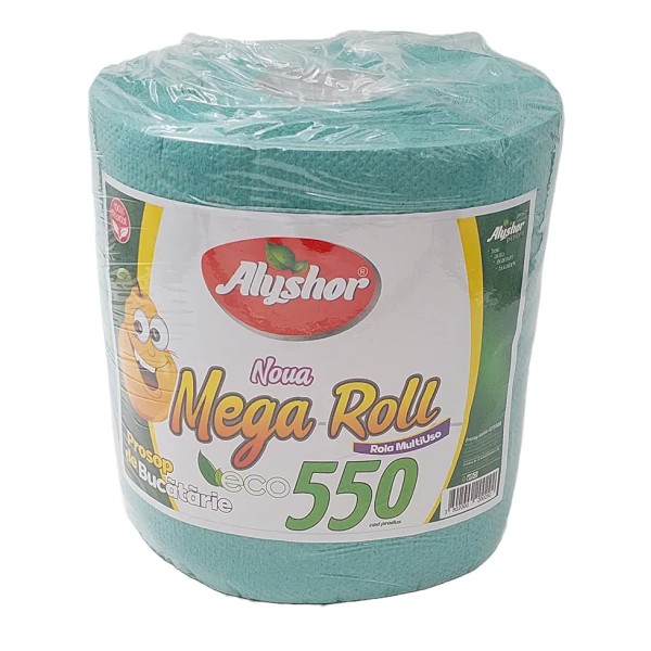 Alyshor Mega Roll Prosop Bucatarie Rola Eco 550foi 4/bax
