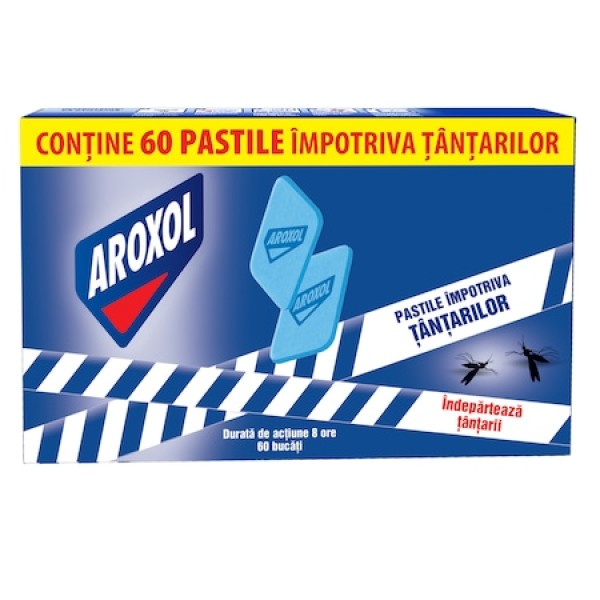Aroxol Pastile Impotriva Tantarilor 60buc 18/bax