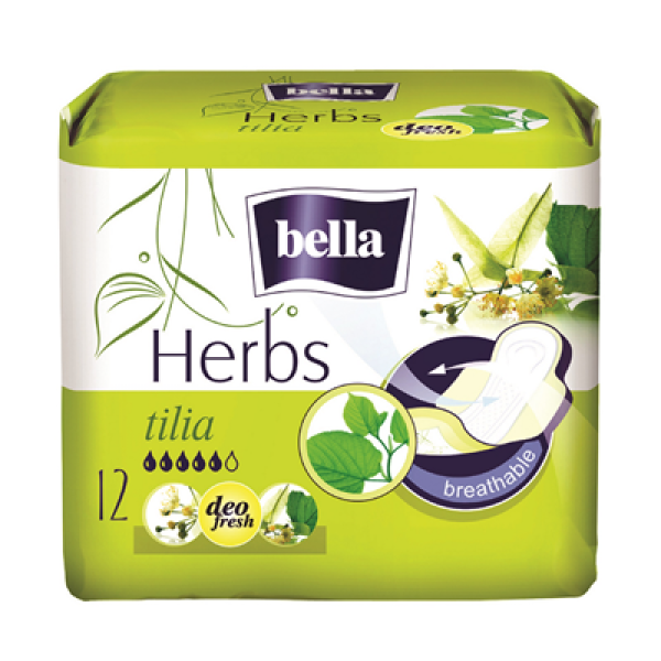 Bella Absorbante Herbs Tilia 12buc/set 18/bax