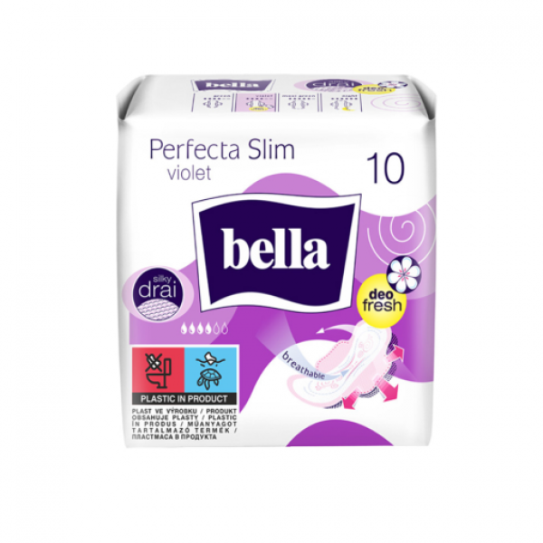 Bella Absorbante Perfecta Slim Violet 10buc/set 36/bax