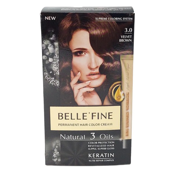 Belle' Fine Vopsea Par 3.0 Velvet Brown 12/bax