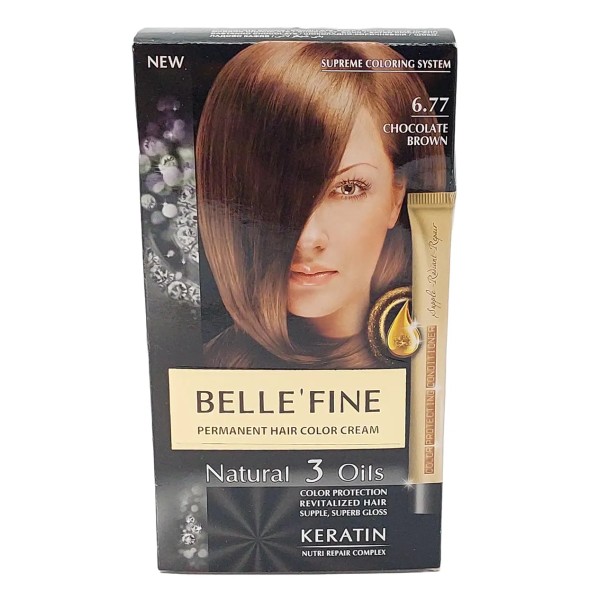 Belle' Fine Vopsea Par 6.77 Chocolate Brown 12/bax