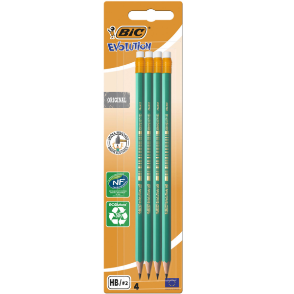 Bic Creion Grafit Eco Evolution 4buc/set (46/1368)