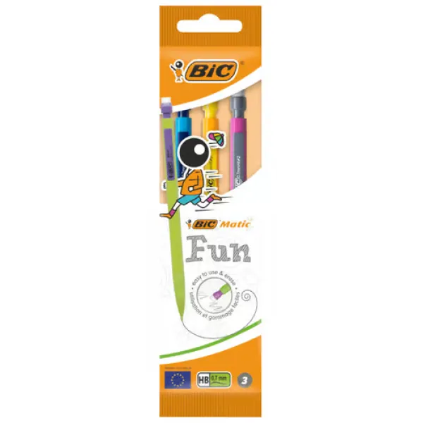 Bic Creion Mecanic Matic Fun 0.7mm 3buc/set