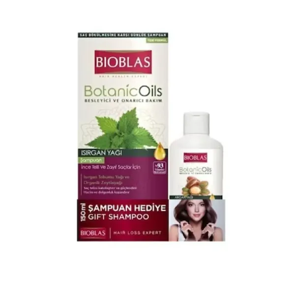 Bioblas Botanics Oils Sampon Par Urzica 360ml+150ml 14/bax