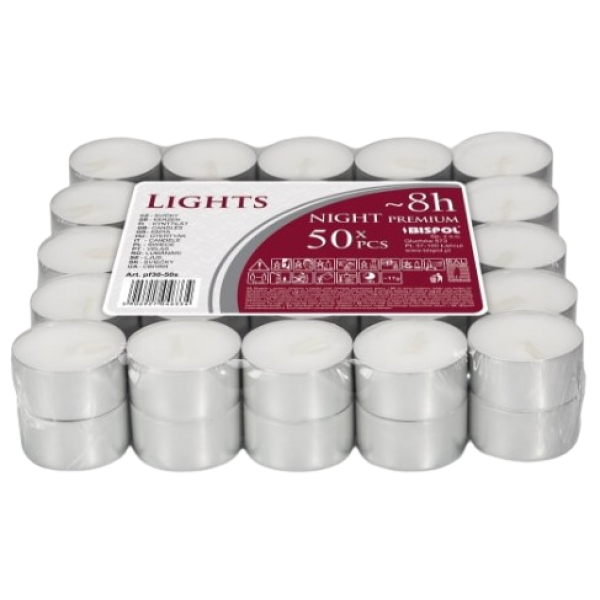 Bmc Aura Lumanari Pastile 8h 50buc/set Pf30-50s 8/bax