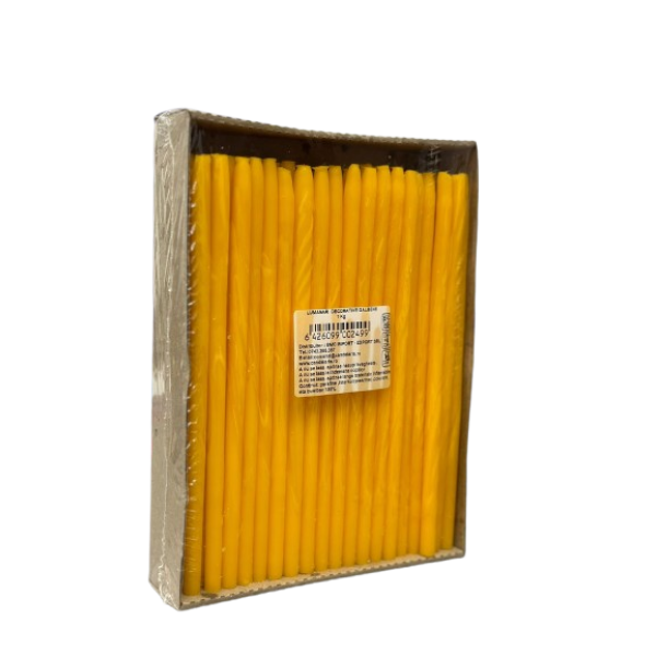 Bmc Lumanari Decorative Galbene 1kg 12/bax