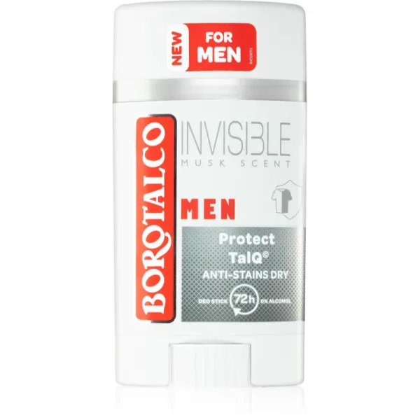 Borotalco Stick Men Invisble Musk 40ml 6/bax