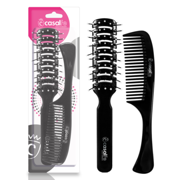 Casalfe Set Pieptan+perie (1011) 6/bax