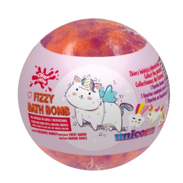 Chlapu Chlap Bombe De Baie Cu Surprize Unicorn Cu Parfum De Bomboane 140g Chlapu Chlap Bombe De Baie Cu Surprize Unicorn Cu Parfum De Bomboane 140g