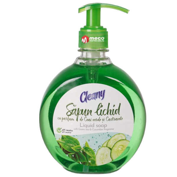 Cleany Sapun Lichid Ceai Verde Si Castravete 500ml 12/bax