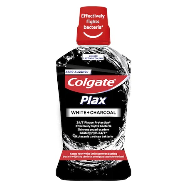Colgate Apa Gura Plax White Charcoal 500ml 6/bax