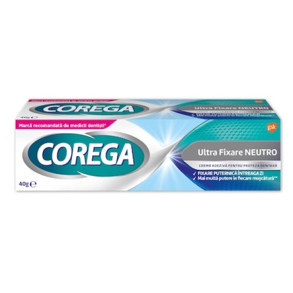 Corega Cr Adeziv Pt Proteza Dentara Neutro 40gr 24/bax