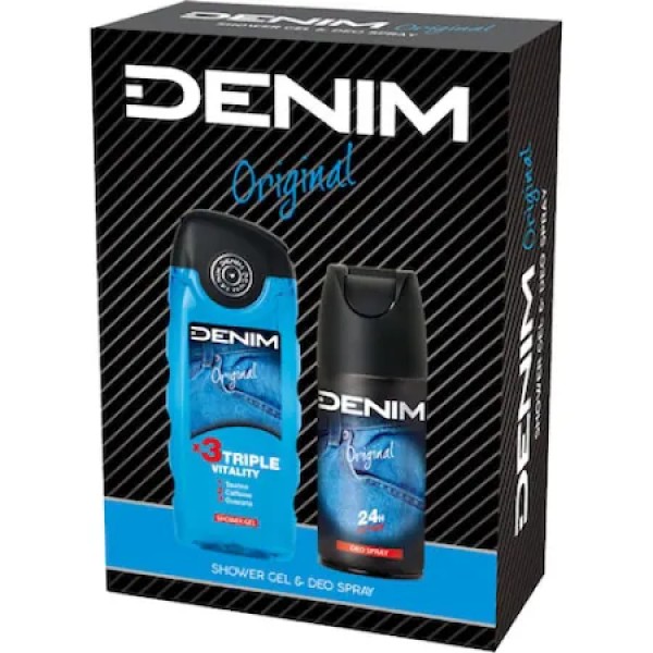 Denim Original Set (deo Spray+gel Dus) 8set/bax