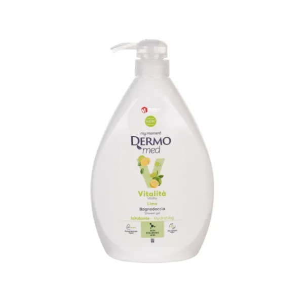 Dermomed Gel Dus Lime 1000ml 6/bax
