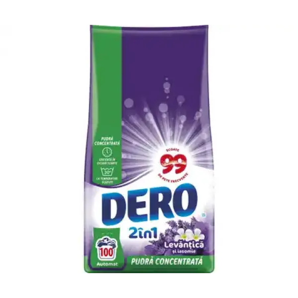 Dero Detergent Automat 2in1 Lavanda 100spalari 7.5kg