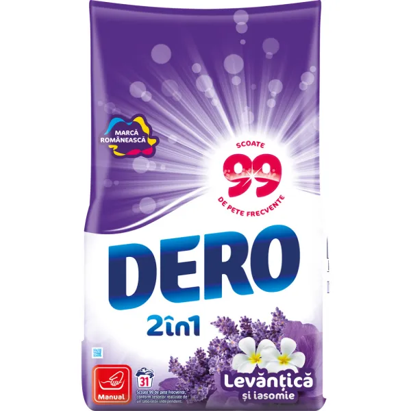 Dero Detergent Manual 2in1 Levantica Si Iasomie 1.4kg 7/bax