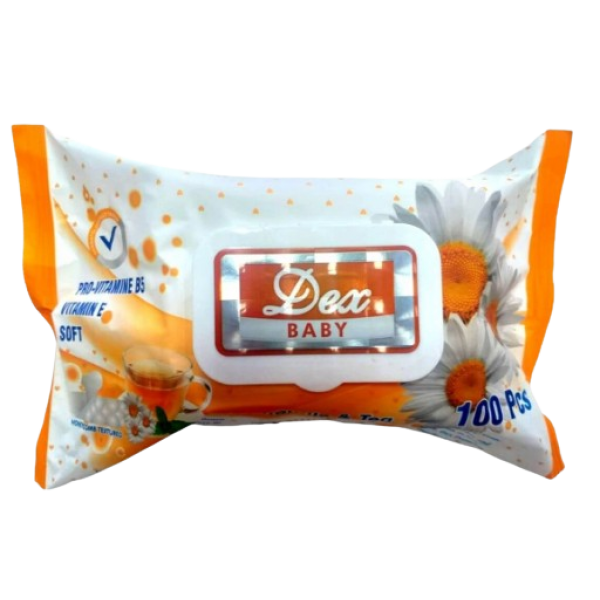 Dex Servetele Umede Chamomile&tea 100buc 12/bax