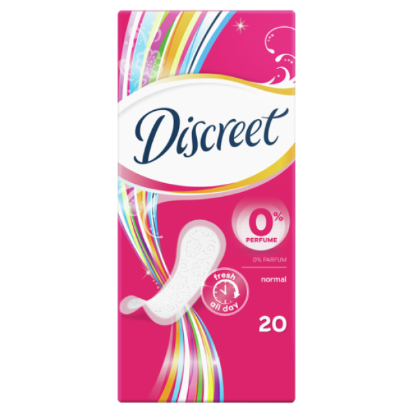 Discreet Absorbante Zilnice 0% Parfum Normal 20buc 18/bax