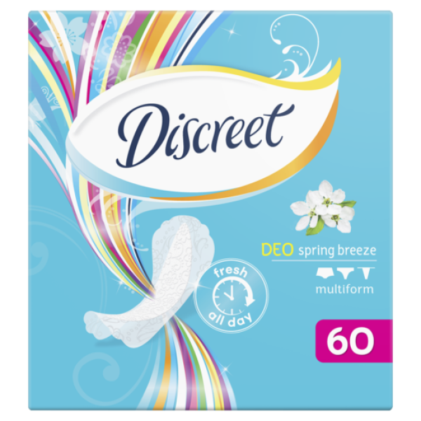 Discreet Absorbante Zilnice Deo Spring Breeze 60buc 8/bax