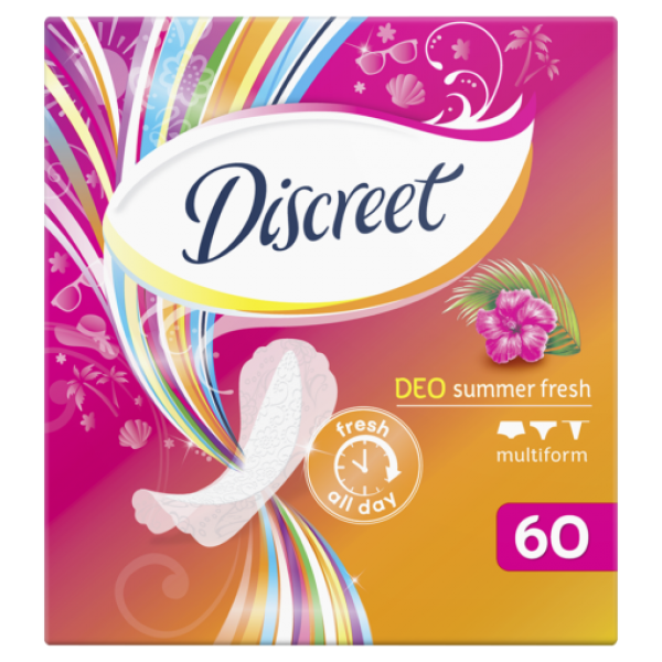 Discreet Absorbante Zilnice Deo Summer Fresh 60buc 8/bax