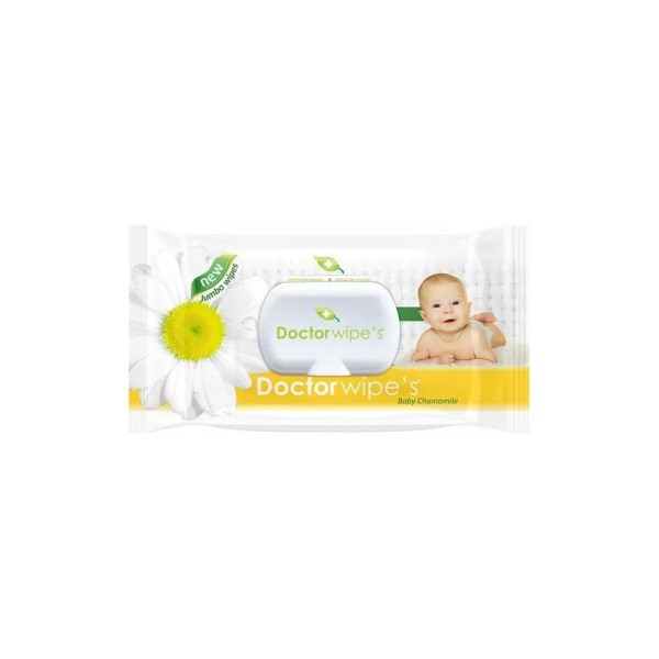 Doctor Wipes Jumbo Servetele Umede Baby Musetel 72buc 16/bax