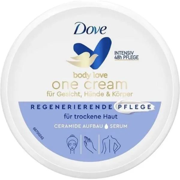 Dove Crema One Cream Fata&maini&corp Regenerierende/nourishing 250ml 6/bax