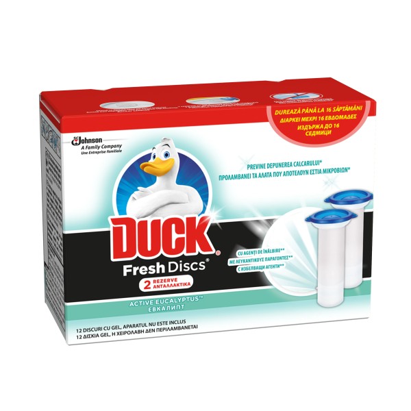 Duck Odorizant Wc Gel Eucalipt Rezerva 2buc/cut 10/bax