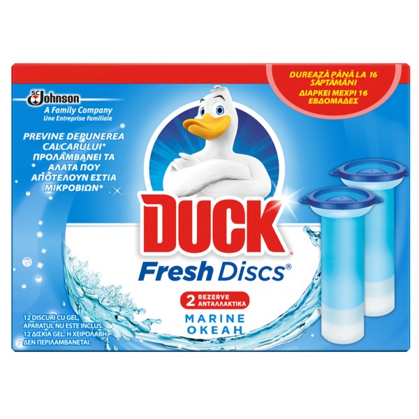 Duck Odorizant Wc Gel Marine Rezerva 2x36ml 10/bax