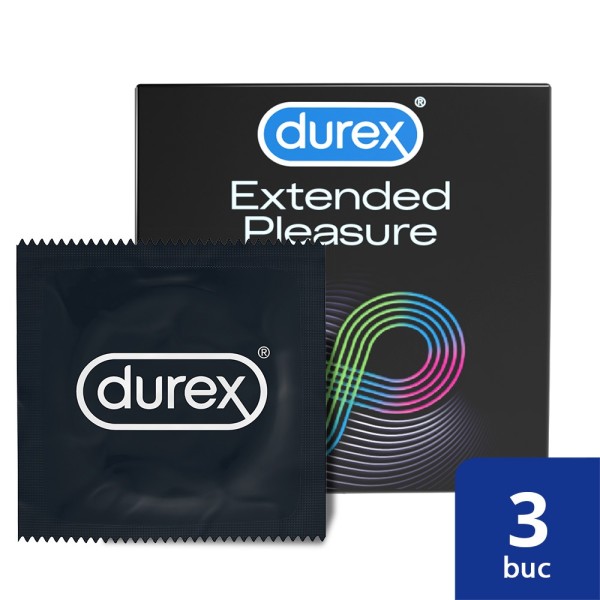 Durex Prezervative Extended Pleasure 3buc 24cut/set