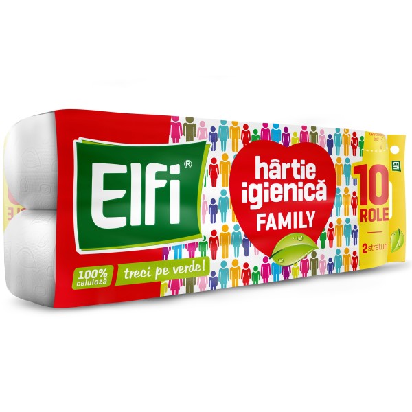 Elfi Hartie Igienica Dif Sort 2 Str 10role/set 8set/bax