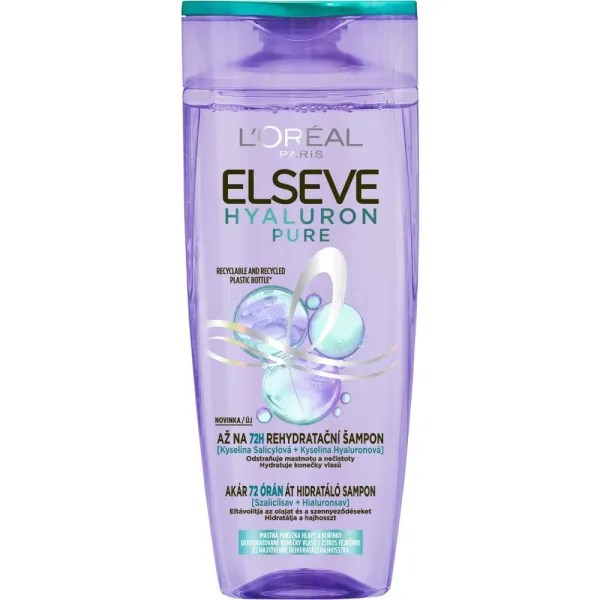 Elseve Sampon Par Hyaluron Pure 250ml 12/bax