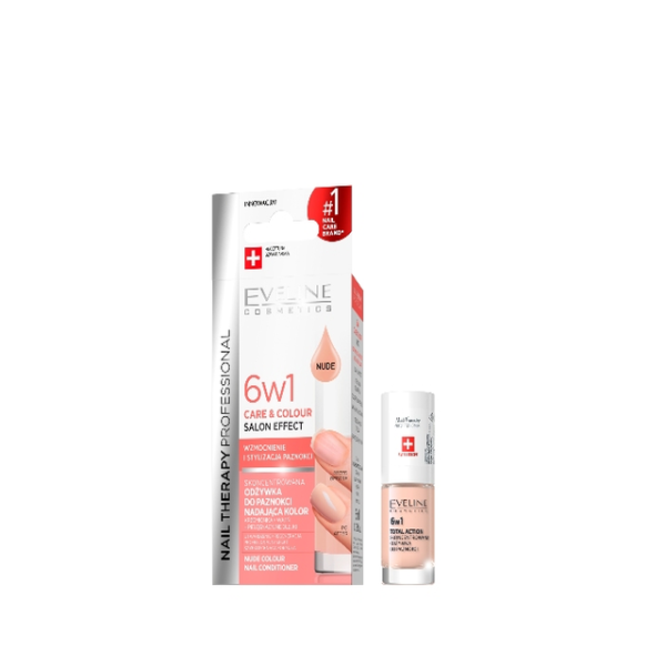 Eveline Nail Therapy 6in1 Care&colour Nude 5ml 12/bax
