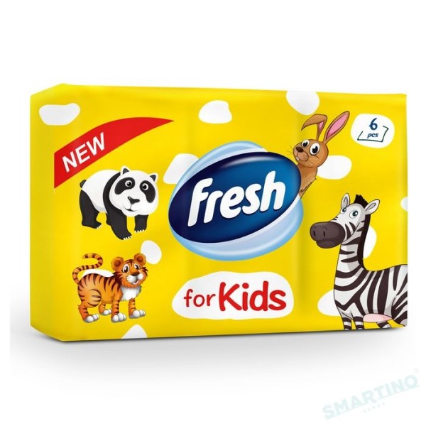 Fresh Extra Servetele Nazale Kids 3str 6buc/set 40set/bax